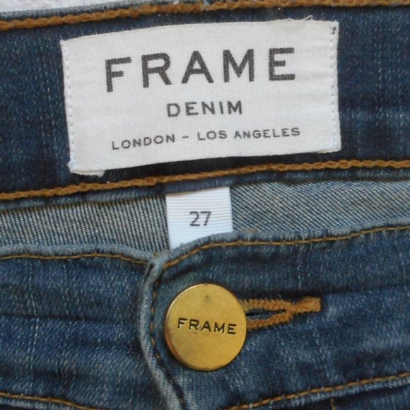FRAME Denim Jeans Size 27 Le High Skinny - Picture 14 of 14